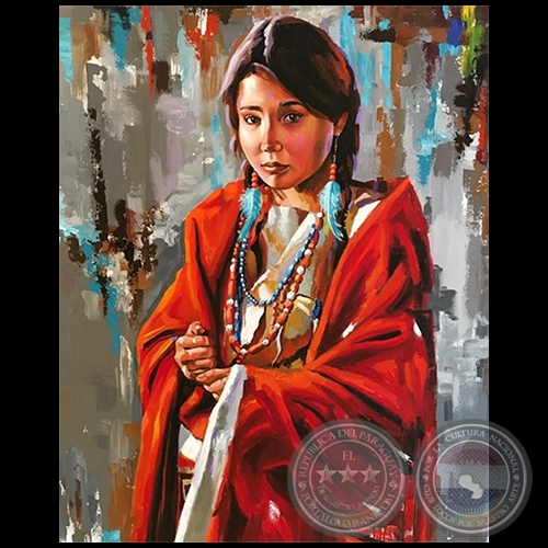 Pintura de Fernando Ferreira - Serie Indígenas